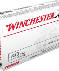 Winchester .40 S&W 165 Grain FMJ, 500 Round Case