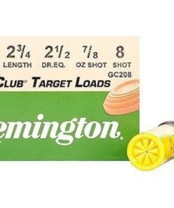 Remington Gun Club Target Load 20 Gauge, 2-3/4" 7/8 oz. #8 Shot, 250 Round Case