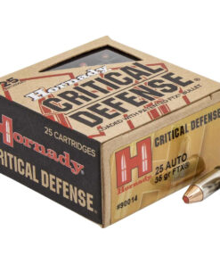 Hornady 25 Auto 35 gr FTX Critical Defense, Box of 25
