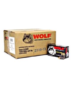 WOLF PERFORMANCE 9MM 115 GRAIN FMJ 1000 Round