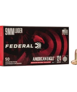 Federal Premium Centerfire Handgun Ammunition 9mm Luger 124 grain Full Metal Jacket Centerfire Pistol Ammunition AE9N1 Caliber: 9mm Luger, Number of Rounds: 50,