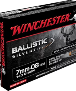 Winchester Ballistic Silvertip Ammunition 7mm-08 Remington 140 Grain Rapid Controlled Expansion Polymer Tip Box of 20