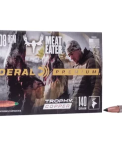 Federal Premium Meat Eater Ammunition 7mm-08 Remington 140 Grain Trophy Copper Tipped Boat Tail Lead-Free Box of 20