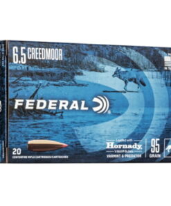 Federal Premium HORNADY V-MAX 6.5 Creedmoor 95 grain Hornady V-Max Centerfire Rifle Ammunition V65CRDVM95 Caliber: 6.5mm Creedmoor, Number of Rounds: 20,
