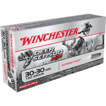 opplanet-winchester-deer-season-xp-30-30-winchester-150-grain-extreme-point-polymer-tip-centerfire-rifle-ammo-20-rounds-x3030ds-main